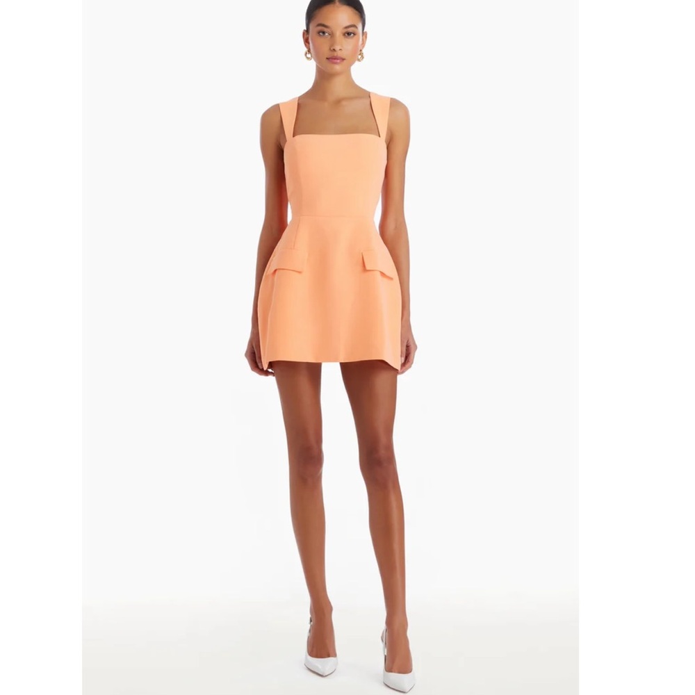Amanda Uprichard Peach Mini Dress